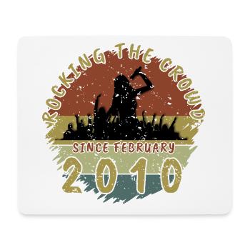 16e anniversaire Faire vibrer la foule SNG 02/2010 - Tapis de souris (format paysage) - blanc - Devant