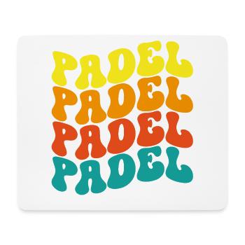 Pádel Vintage - Mouse Pad (horizontal) - white - Front