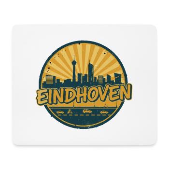 Eindhoven City Skyline Vintage Badge Art - Mouse Pad (horizontal) - white - Front