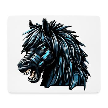 Pferd - Mousepad (Querformat) - Weiß - Vorne