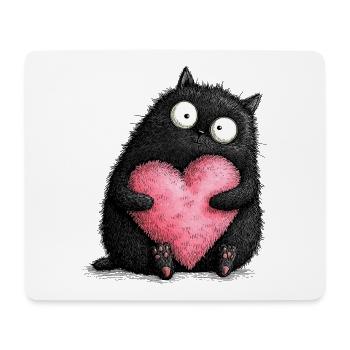 Cat Love - Mouse Pad (horizontal) - white - Front