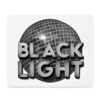 Black Light Retro Disco - Tapis de souris (format paysage) - blanc - Devant
