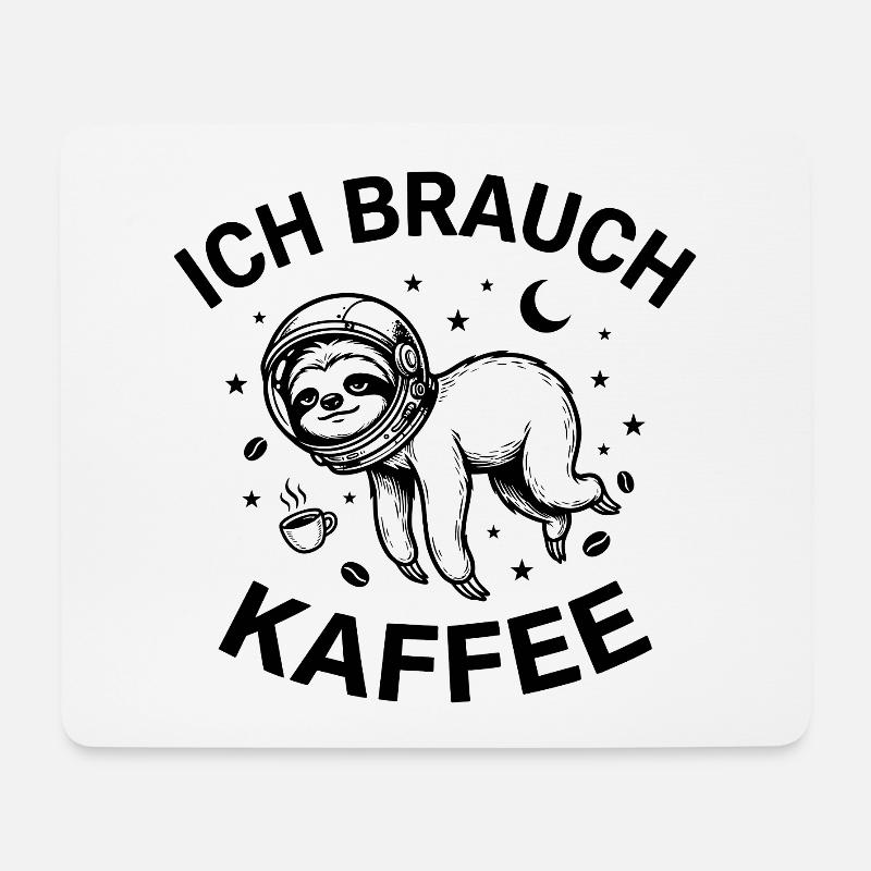J’ai besoin de café - Tapis de souris (format paysage) - blanc
