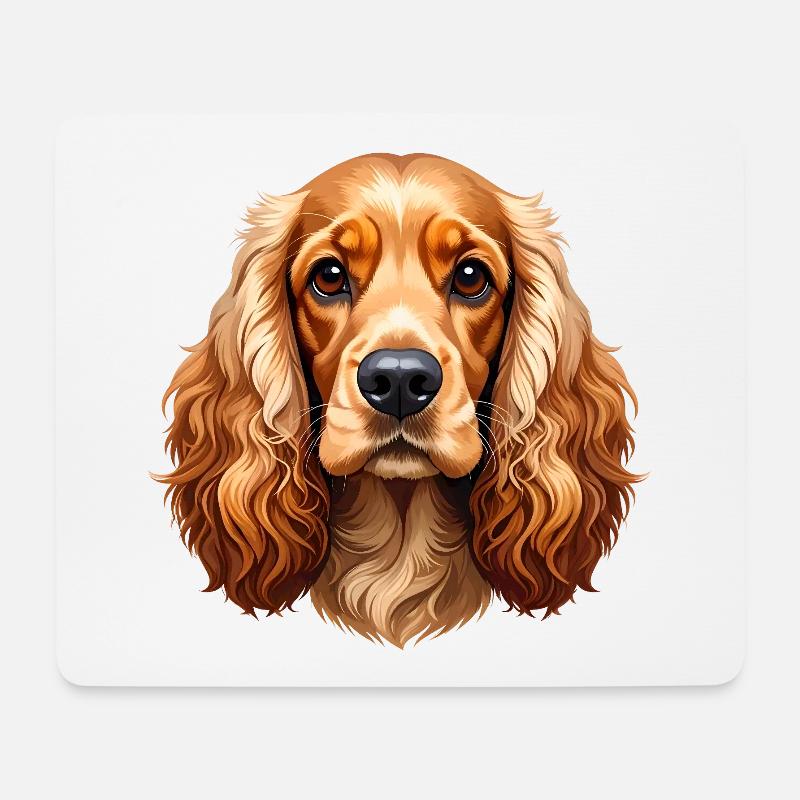 Cocker Spaniel - Mouse Pad (horizontal) - white