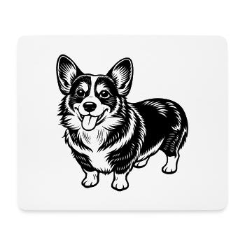 Pembroke Welsh Corgi - Mouse Pad (horizontal) - white - Front