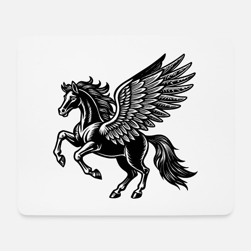 Pegasus - Mouse Pad (horizontal) - white
