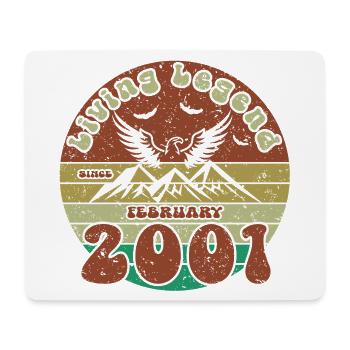 25th Birthday Living Legend since VIN 02/2001 - Mouse Pad (horizontal) - white - Front