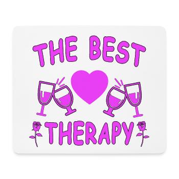 Wein - Mousepad (Querformat) - Weiß - Vorne