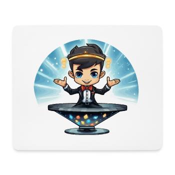 Mage on Portal of Jewels - Mouse Pad (horizontal) - white - Front