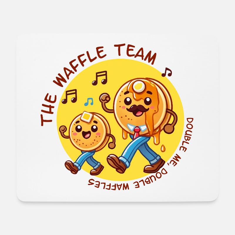 Team Waffle - Mouse Pad (horizontal) - white