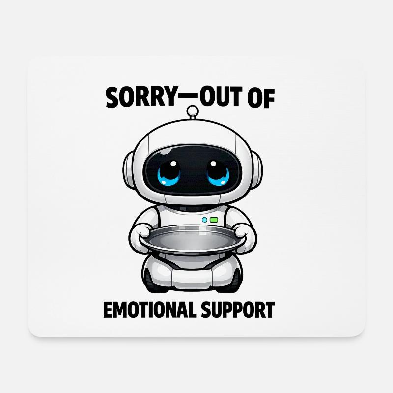 Snack Bot Küchenfreund - Mousepad (Querformat) - Weiß
