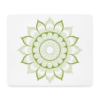 Mandala - Mousepad (Querformat) - Weiß - Vorne