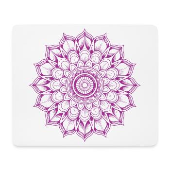 Mandala - Mousepad (Querformat) - Weiß - Vorne