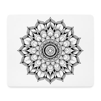 Mandala - Mousepad (Querformat) - Weiß - Vorne