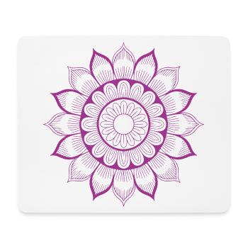 Mandala - Mousepad (Querformat) - Weiß - Vorne