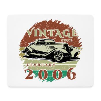 20th Birthday - Classics - Vintage since 02/2006 - Mouse Pad (horizontal) - white - Front