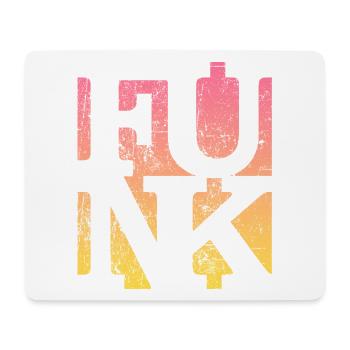Funk Vintage - Mousepad (Querformat) - Weiß - Vorne