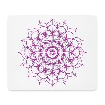 Mandala - Mousepad (Querformat) - Weiß - Vorne