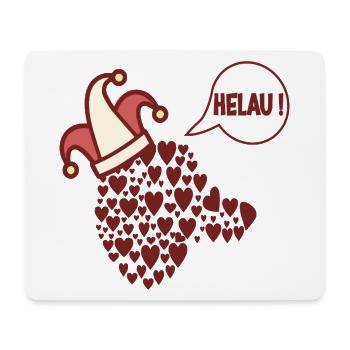Carnaval de costumes de teckel Helau - Tapis de souris (format paysage) - blanc - Devant