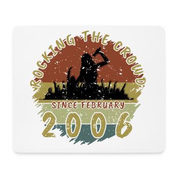20e anniversaire Faire vibrer la foule SNG 02/2006 - Tapis de souris (format paysage) - blanc - Devant