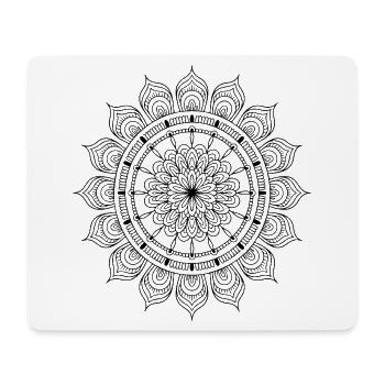 Mandala - Mousepad (Querformat) - Weiß - Vorne