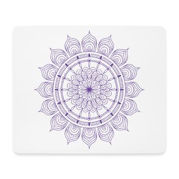Mandala - Mousepad (Querformat) - Weiß - Vorne