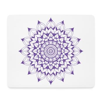 Mandala - Mousepad (Querformat) - Weiß - Vorne