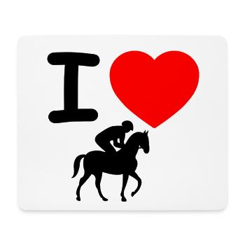 horses - Mouse Pad (horizontal) - white - Front