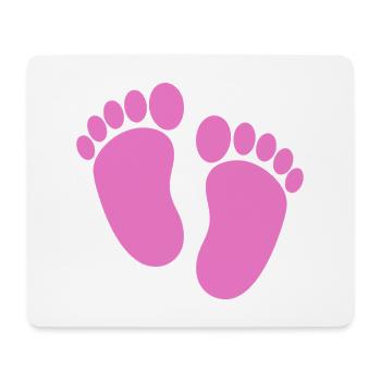 Baby feet - Mouse Pad (horizontal) - white - Front