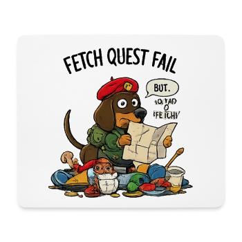 Échec de quête de collecte Petit - Tapis de souris (format paysage) - blanc - Devant