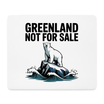 Le Groenland n’est pas à vendre ! - Groenland / Grønland - Tapis de souris (format paysage) - blanc - Devant