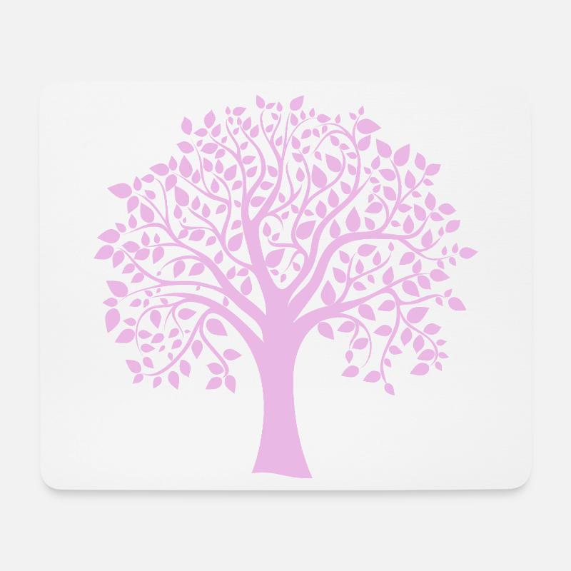 Icon Lila-Jumbo-Baum-Print-Silhouette - Mousepad (Querformat) - Weiß