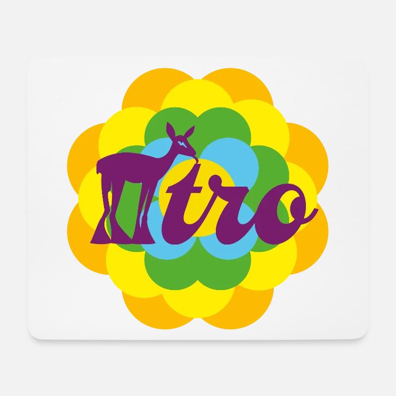 Retro - Mouse Pad (horizontal) - white