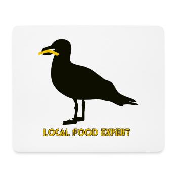 Expert alimentaire local - Noir - Tapis de souris (format paysage) - blanc - Devant
