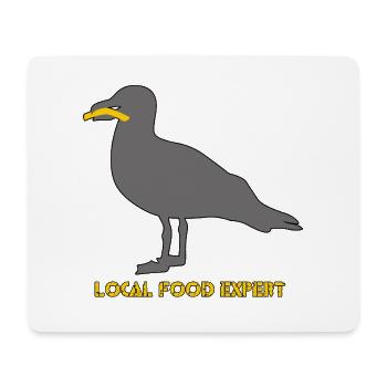 Expert alimentaire local - Grey - Tapis de souris (format paysage) - blanc - Devant