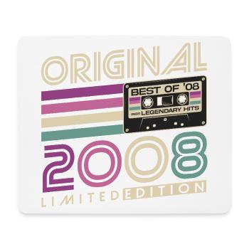 18th Birthday 2008 Vintage Retro Gift - Mouse Pad (horizontal) - white - Front