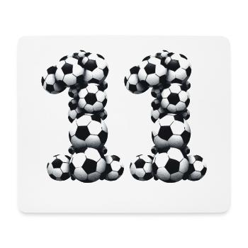 11 Le football - Tapis de souris (format paysage) - blanc - Devant