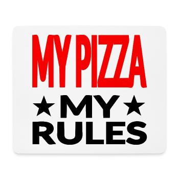 Pizza - Tapis de souris (format paysage) - blanc - Devant