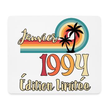 Januar 1994 – Retro Limited Edition - Mousepad (Querformat) - Weiß - Vorne
