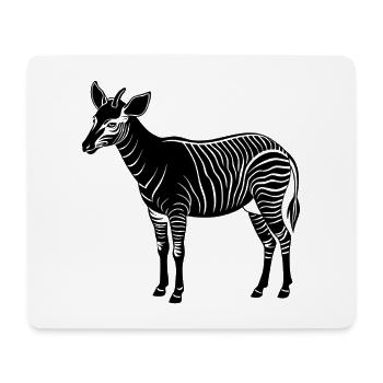 Okapi - Mousepad (Querformat) - Weiß - Vorne