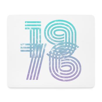 Vintage 1976 - Mousepad (Querformat) - Weiß - Vorne