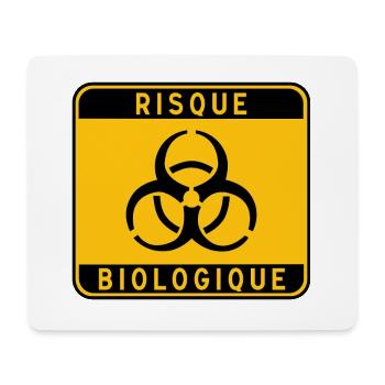 panneau_RISQUE_BIOLOGIQUE_31 - Mousepad (Querformat) - Weiß - Vorne