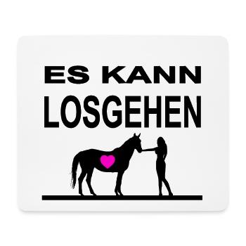 horses - Mouse Pad (horizontal) - white - Front