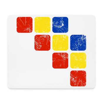Colors Ornament Pattern - Basic Colors - Mouse Pad (horizontal) - white - Front