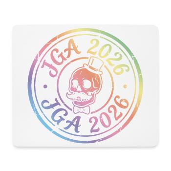 Jga 2026 Skull Bachelor Party - Mouse Pad (horizontal) - white - Front