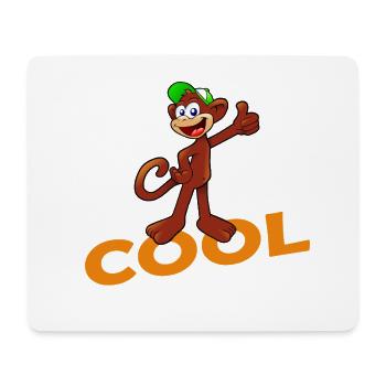 COOL MONKEY - Mouse Pad (horizontal) - white - Front