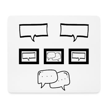 LE SILENCE - Mousepad (Querformat) - Weiß - Vorne