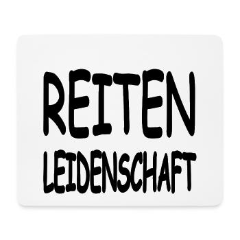 Reiten - Mousepad (Querformat) - Weiß - Vorne