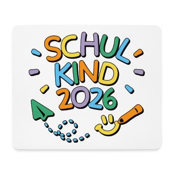 Schulkind 2026 Einschulung Schulanfang - Mousepad (Querformat) - Weiß - Vorne