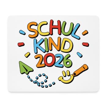 Schulkind 2026 Einschulung Schulanfang - Mousepad (Querformat) - Weiß - Vorne